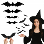 3D kleebised nahkhiired hirmutav seinakaunistus Halloween karneval 56tk