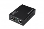 V&auml;line k&otilde;vaketas DIGITUS Gigabit RJ45 SFP konverter koos toiteallikaga, 1x RJ45, 1x SFP, kuni 80 km ulatuses