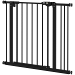 Ukset&otilde;ke koertele, turvav&auml;rav lemmikloomadele, kaitsev&otilde;re, metall, plastik, 74-87 cm, must, Juoda