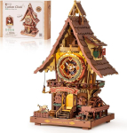 3D puidust mehaaniline konstruktor Robotime Cuckoo Clock