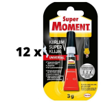 Liim Super Moment, 3 g x 12 tk