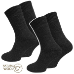 Meeste Norra villased froteetalvised sokid VCA Textil, tumehall, 4 paari