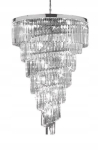 Hereford Spiral Chrome &ndash; kroomiv&auml;rvi kristalll&uuml;hter, 80cm