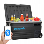 Kaasaskantav kompressoriga k&uuml;lmik 45L &ndash; StandHeiz, 12V/24V/230V, jahutab kuni -20&deg;C, matkaautole ja reisidele