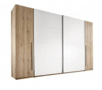 Riidekapp Szynaka Meble Mediwa73, pruun/valge