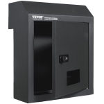 Postkast numbrilukuga Vevor, 305x155x360 mm, tumehall