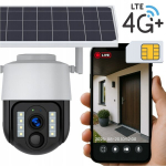 v&auml;line 360&deg; kaamera sim-kaardiga gsm lte 4g ja p&auml;ikesepaneeliga