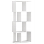 Avatud riiul, valge, modernne loft 140 cm