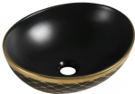 Praustuvas Mexen Elza, Black matt/Gold pattern