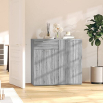vidaXL puhvetkapp, hall Sonoma tamm, 80 x 36 x 75 cm, tehispuit