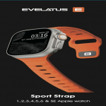 &bdquo;Evelatus Watch 42 / 44 / 45 Sport&ldquo; oranži v&auml;rvi silikoonrihm