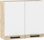 K&ouml;&ouml;gikapp Meblocross Korfu KOR-18 - W80, valge/tamm