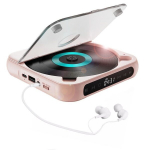 Kaasaskantav CD-m&auml;ngija Bluetoothiga, roosa