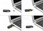 DELOCK USB Port Blocker Set for USB Typ-A Buchse 4 tk