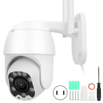 1080P WiFi PTZ kamera, 8 &scaron;viesų naktinis matymas, IP66 atsparus vandeniui, judesio aptikimas, 100&ndash;240 V ki&scaron;tukas, JAV versija, 8 &scaron;viesų PTZ kamera su naktiniu matymu