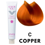 Young Color You Vaskne juuksekorrektor pleksi, keramiidide ja kinoa Copper 100ml