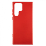 Evelatus Samsung Galaxy S22 Ultra Nano silikoon&uuml;mbris, pehme puutega TPU, punane