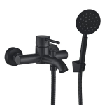 Vannitoa kraan koos du&scaron;ikomplektiga Kuchinox NOIA, BNK_711D, Black