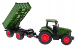 Roheline haagisega traktor lastele, 1:24