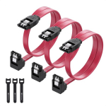 Cable Matters (3 tk) 90-kraadine t&auml;isnurkne 6.0 Gbps Sata Iii kaabel - 45 cm