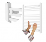 Vannitoa radiaator redelradiaator Granitan Bergen 80x60cm valge