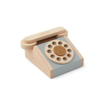 Puidust klassikaline hariv laste m&auml;ngutelefon Liewood Blue Fog Multi Mix LW14417