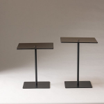 Karastatud Klaasist Laud, Elegante 2, 40x45 cm ja 40x50 cm, Must