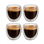 Winder Home kahekordse seinaga klaasid Coffee, 4 tk 250 ml