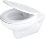 Rippuv WC-pott Deante Boro Rimless CMOD6SPW, SoftClose-kaanega, 375 x 529 mm