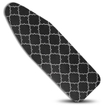 Paks triikimislaua kate, musta mustriga, 120&times;38 cm