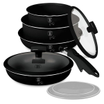 Berlinger Haus pottide ja pannide komplekt Matte Black BH-8257, must, 9-osaline