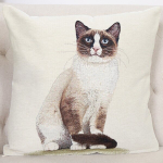 Kahepoolne padjakate Siami kass, 45x45 cm, 1 tk.