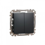 Sisseehitatud kahe v&otilde;tmega kahepoolne l&uuml;liti 1+1, mehaaniline SEDNA disain