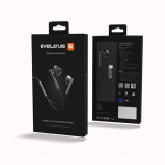 Evelatus Crystal Clear Audio k&otilde;rvaklapid C-t&uuml;&uuml;pi &uuml;henduse ja mikrofoniga, mustad