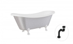 Vann Besco Amelia Glam 190, Silver+Chrome, sifooniga Klik-klak Black