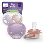 Philips Avent Ultra Soft lutt, 6&ndash;18 kuud, lilla ja roosa, 2 tk