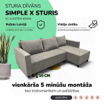Nurgadiivan lahtik&auml;iv kastiga Simple X Sturis, Podrez, Helehall