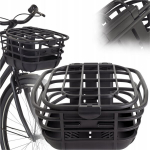 Eesmine juhtrauale kinnitatav jalgrattakorv, suur rippuv korv Must