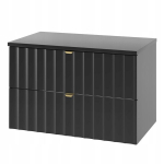 Vannitoakapp &uuml;lemine, hingedega, must ARCOS 80 x 46 x 53 cm