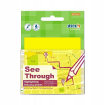 Hopax l&auml;bipaistvad kleepuvad lehed 76x76mm, 50 tk, kollane