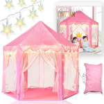 Kuusnurkne sise- ja v&auml;listingimustes kasutatav lastetelk LIVMAN XH-856 kahe t&auml;hekujulise LED-valgusribaga