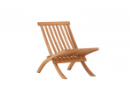 Lounge tool Kenya aeda, terrassile 50x40 cm naturaalne tiikpuu materjal