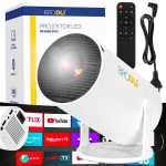 Projektor Kaasaskantav LED-multimeediaprojektor Android TV, WiFi ja Bluetoothiga