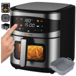 Kuuma&otilde;hu frit&uuml;&uuml;r ilma rasvata 8 l 1800 W 8 programmi, Kar&scaron;to oro gruzdintuvė be riebalų 8 l 1800 W 8 programos