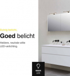 Vannitoa peegellamp - lamp - IP44 - 4000K - kroom