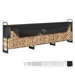 Metallist puiduhoidla, 386 x 36 x 117 cm, 400 kg, kaanega.