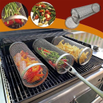 BBQ grillkorv, rullitav, roostevabast terasest, 20 cm