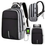 Unisex disainiga seljakott LIVMAN B-1809 mitme sahtli ja USB-liidesega telefoni laadimiseks