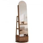 Ehetekap, 360&deg; p&ouml;&ouml;ratav t&auml;ispikkuses peegelorganisaator, 55x55x165.5 cm, lukustatav, panipaik