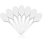 Plastikust teelusikat&auml;ied &uuml;ritusteks, karbiga, valged 100 tk.